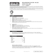 Sealey LED317 Inspection Lamp manual cover