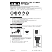 Sealey VS7106 Funnel manual cover