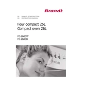 Brandt FC-260MB Oven manual cover