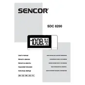 Sencor SDC 8200 Clock manual cover