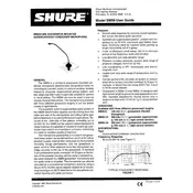 Shure SM99 Microphone manual cover