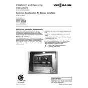 Viessmann Vitotronic 100 GC1 Common Combustion Air Device Interface Accessory manual cover