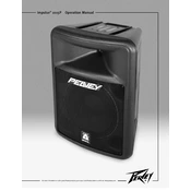 Peavey Impulse 1015P Speaker Operations manual cover