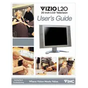 Vizio L20 LCD TV manual cover