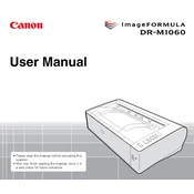 Canon imageFORMULA DR-M1060 manual cover