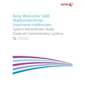 Xerox WorkCentre 4265 Printer manual cover