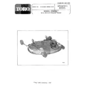 Toro Wheel Horse R5-38SS02 Mower manual cover