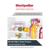 Montpellier MCF100WLED Freezer manual cover