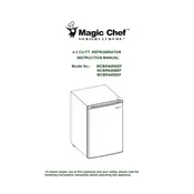 Magic Chef MCBR445BEF Refrigerator manual cover