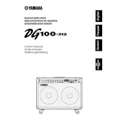 Yamaha DG100-212 Amplifier manual cover