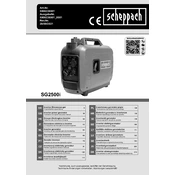 Scheppach SG2500i 5906226901 Generator manual cover