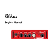 TC Electronic BG250-208 manual cover