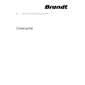 Brandt TV1000B Hob manual cover