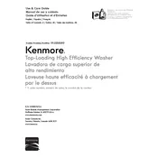 Kenmore 22352 110.22352510 Washing Machine