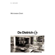 De Dietrich DME715B Microwave Oven manual cover