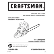 Craftsman CMXGSAMNN4214 Chainsaw manual cover