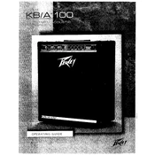 Peavey KB-A 100 Amplifier manual cover