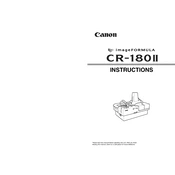 Canon CR-180 II manual cover