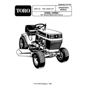 Toro Wheel Horse 240 Series 72040 Tractor manual cover