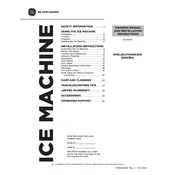 GE UCC15NP UCC15NPRII Ice Maker manual cover