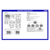 Casio DQ970 Clock manual cover