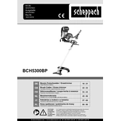 Scheppach BCH5300BP 5910707903 Brush Cutter manual cover