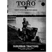 Toro Suburban 55200 Tractor manual cover