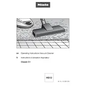 Miele Classic C1 Cat & Dog PowerLine SBBN0 Vacuum Cleaner manual cover