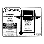 Coleman Gas Barbecue Grill 3000 Series manual cover