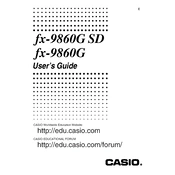 Casio fx-9860G SD Calculator manual cover