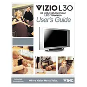 Vizio L30 TV manual cover