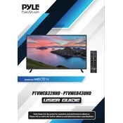 Pyle PTVWEB32HHD TV manual cover