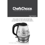 Chef's Choice 680 Kettle manual cover