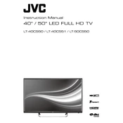 JVC LT-50C550 manual cover