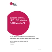 LG 24MB34D 24MB34D-B.AUB Monitor manual cover