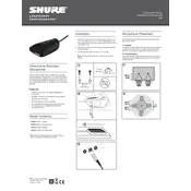 Shure CVB Microphone manual cover