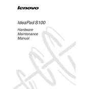 Lenovo IdeaPad S100 Laptop manual cover