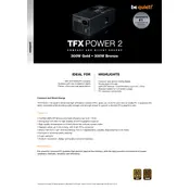 be quiet! TFX Power 2 300W Gold Power Supply manual cover