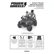 Power Wheels Mattel Jeep Wrangler Rubicon Recon FNK92 Toy manual cover