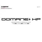 Trek Domane Plus HP Bicycle manual cover