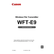 Canon WFT-E9 manual cover