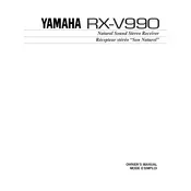 Yamaha RX-V990 Receiver manual cover