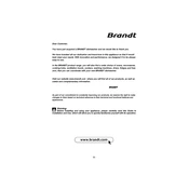 Brandt DFH825WE1 Dishwasher manual cover