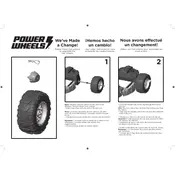 Power Wheels Mattel Dune Racer Extreme GTR89 Toy manual cover