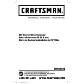 Craftsman CMCCS610B Chainsaw manual cover