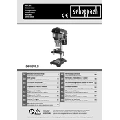 Scheppach DP16VLS 5906810901 Drill manual cover