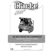 Clarke 2245312 Boxer 2 14 50p Air Compressor manual cover