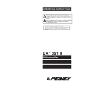 Peavey UA 35T II Amplifier manual cover