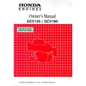 Honda GCV135 2001 Engine manual cover