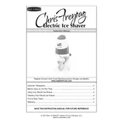 Back To Basics L5839 SIT10813CF Ice Shaver manual cover